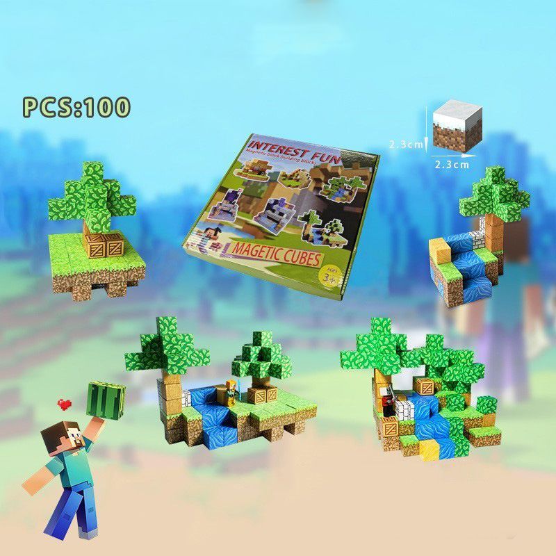 Magnetic cubes estilo videojuego