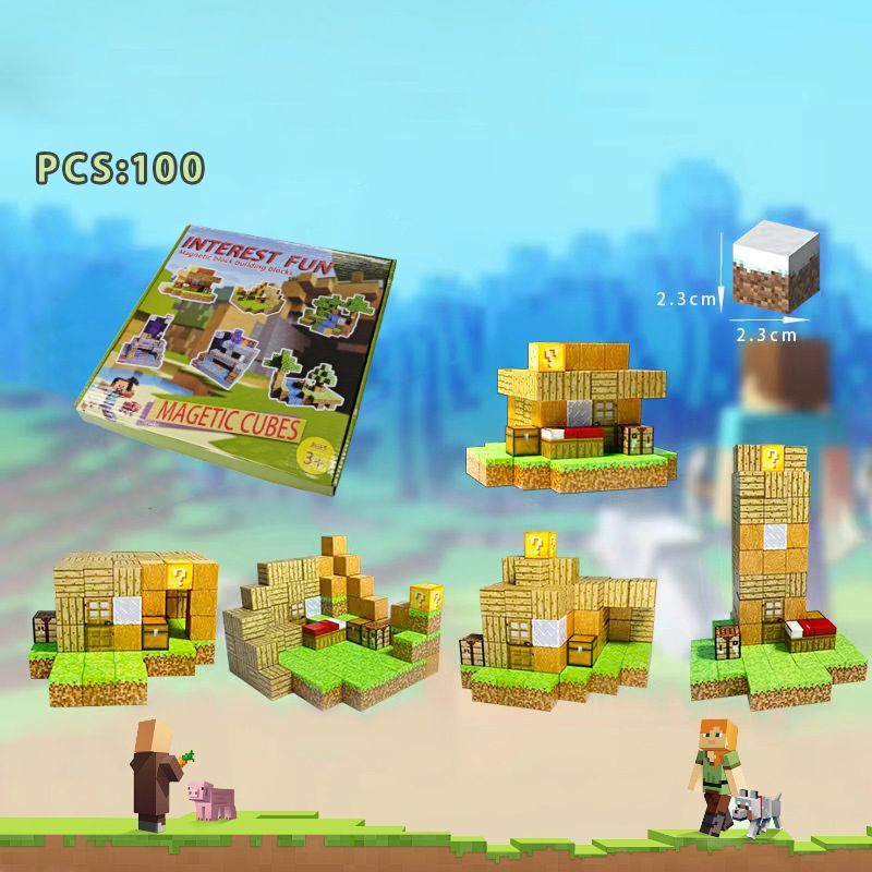 Magnetic cubes estilo videojuego