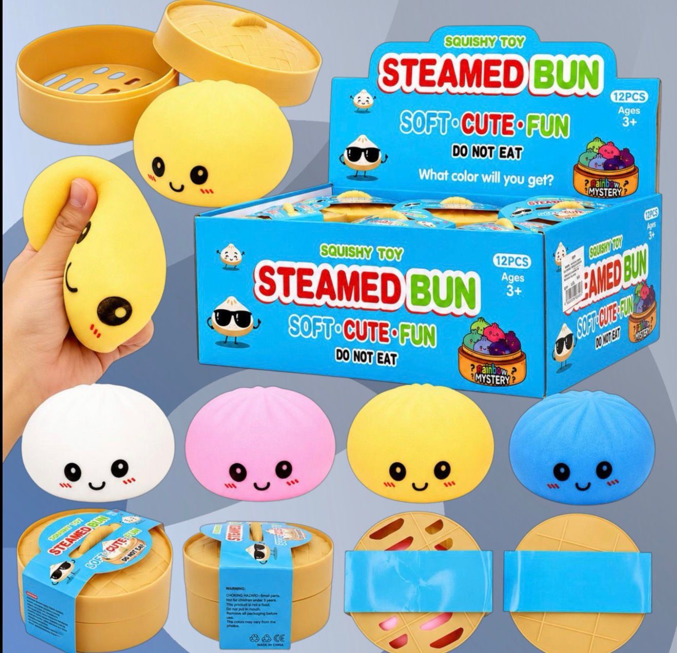 Squishy toy steamed bun