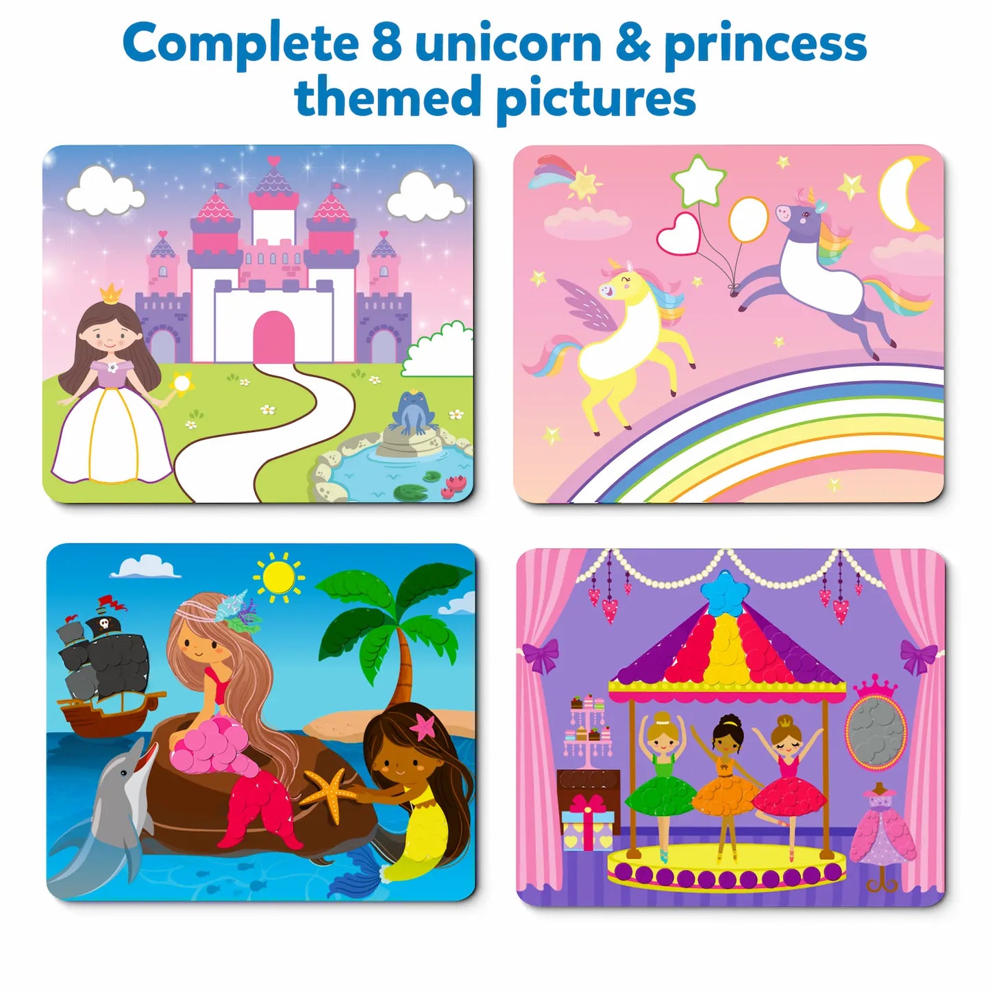 Dot it unicornio y princesas