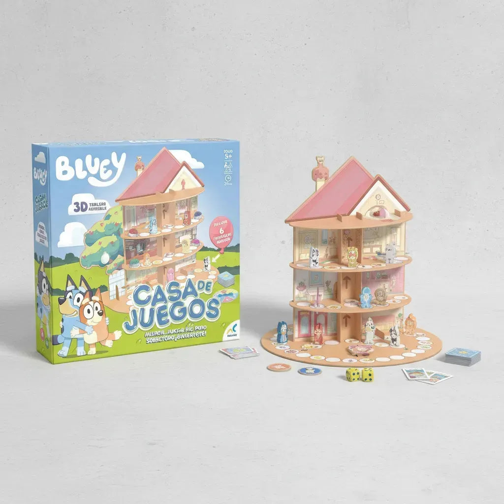 Juego de mesa Bluey casa de juegos