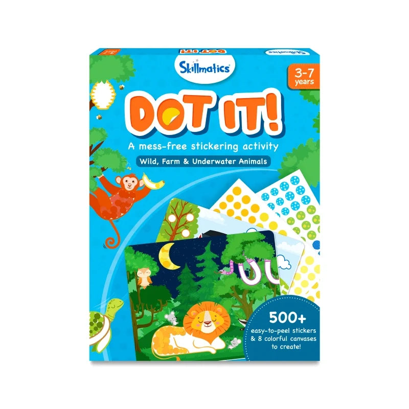 Dot it animales salvajes, de granja y submarinos