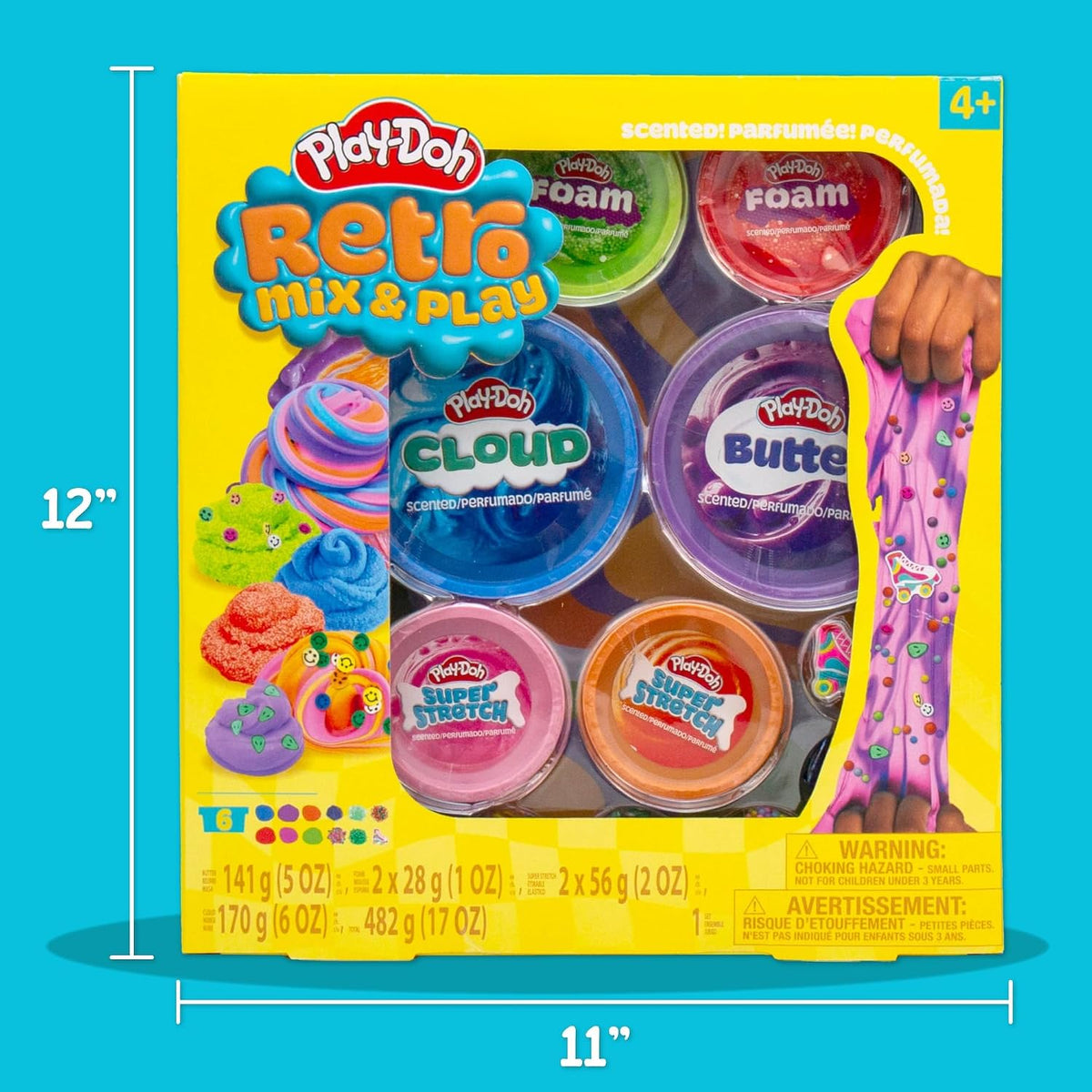 Play-Doh Retro Mix & Play Scented Slime for Kids