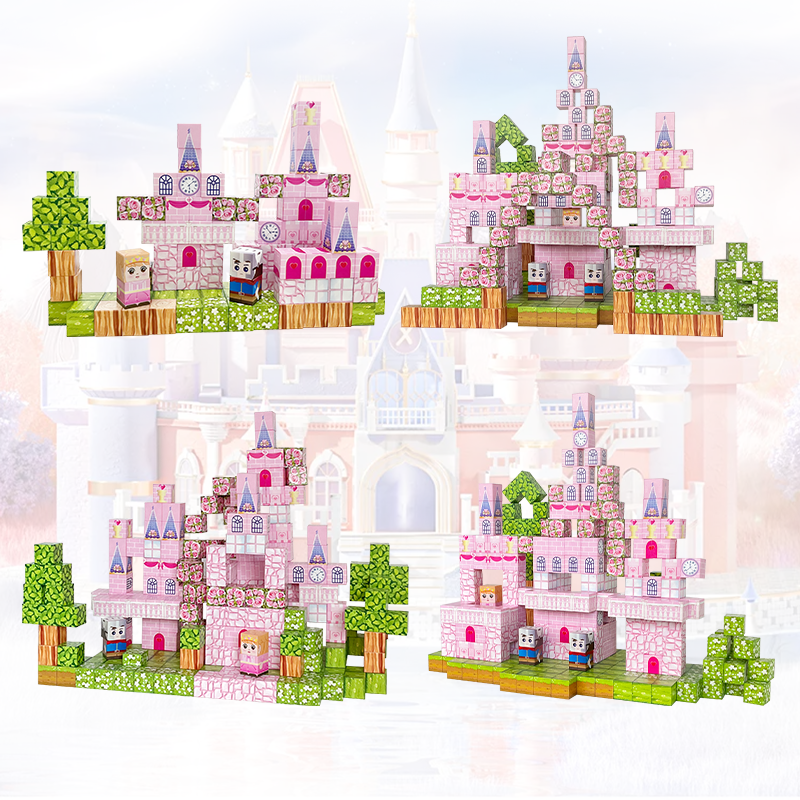 Cubos magnéticos castillo/princesa