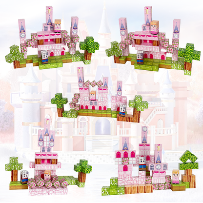 Cubos magnéticos castillo/princesa
