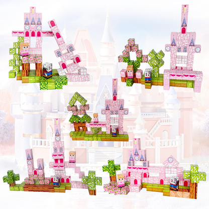 Cubos magnéticos castillo/princesa