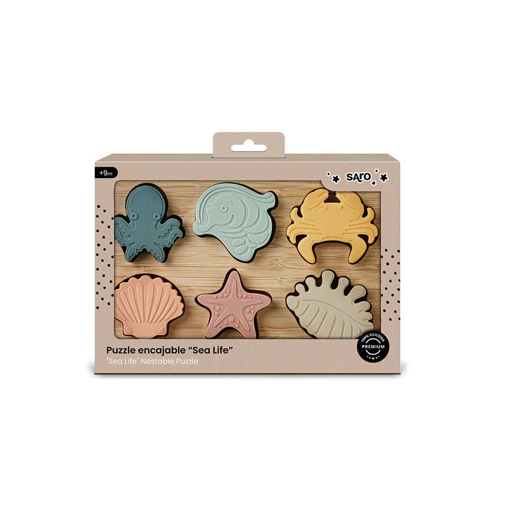 Puzzle encajable Sea Life / silicona