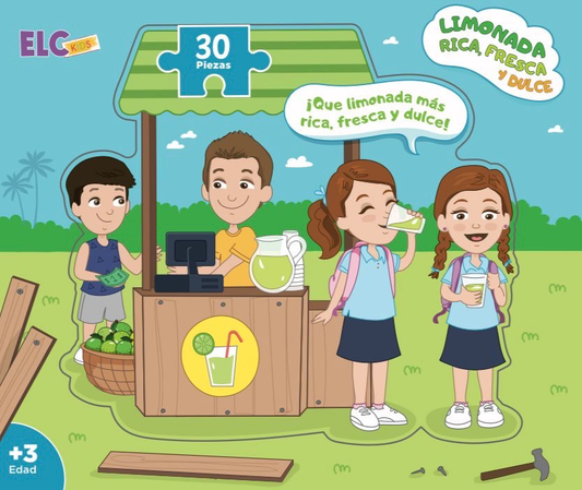 Rompecabezas 30 piezas del libro Limonada rica, fresca y dulce