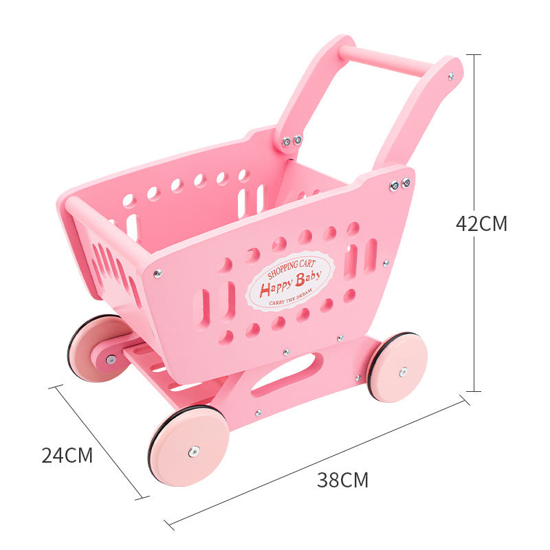 Carrito de supermercado rosa