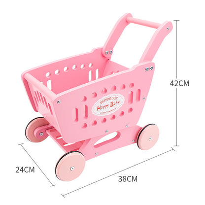 Carrito de supermercado rosa