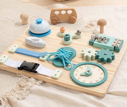 Montessori toddler busy board