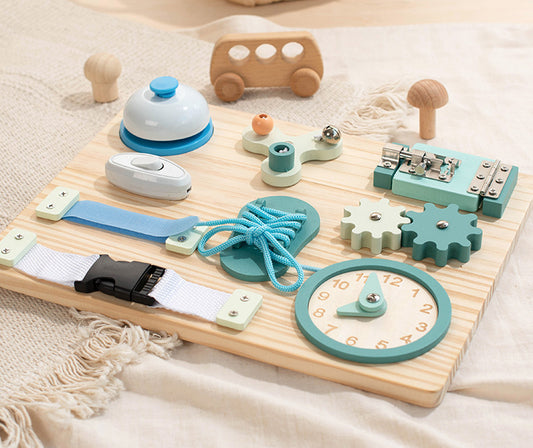 Montessori toddler busy board