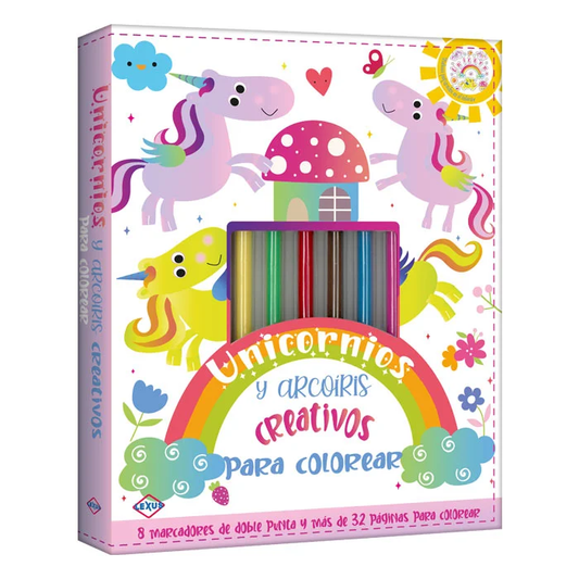 Unicornios y Arcoíris Creativos para Colorear