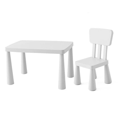 Mesa y 2 sillas color blanco