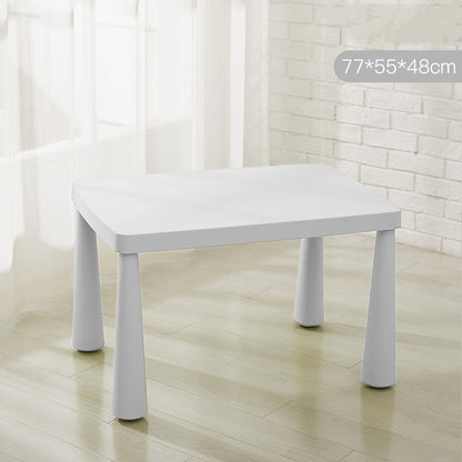 Mesa y 2 sillas color blanco
