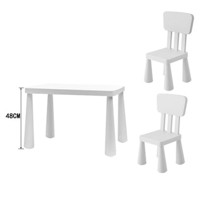 Mesa y 2 sillas color blanco