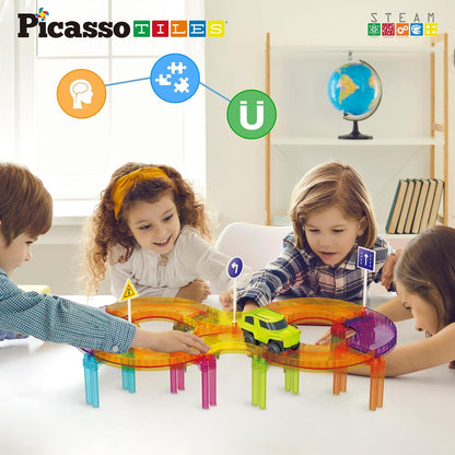 Pista de Carros Mini 40 Piezas - Picasso Tiles