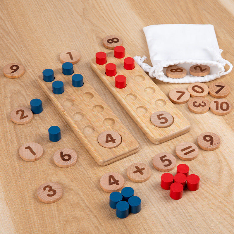 Juego de matemáticas Montessori