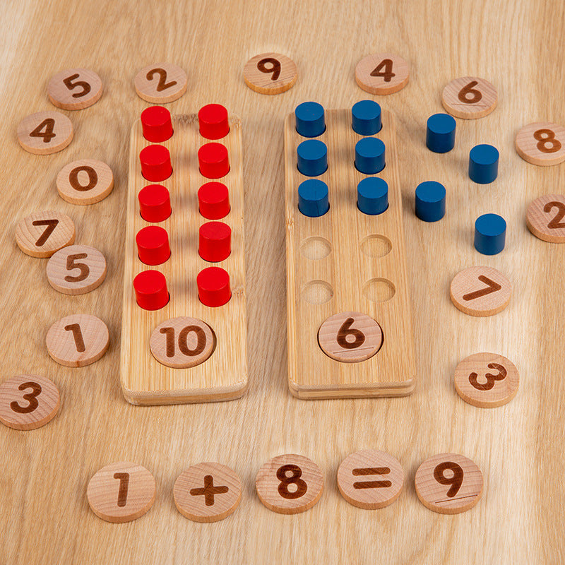 Juego de matemáticas Montessori