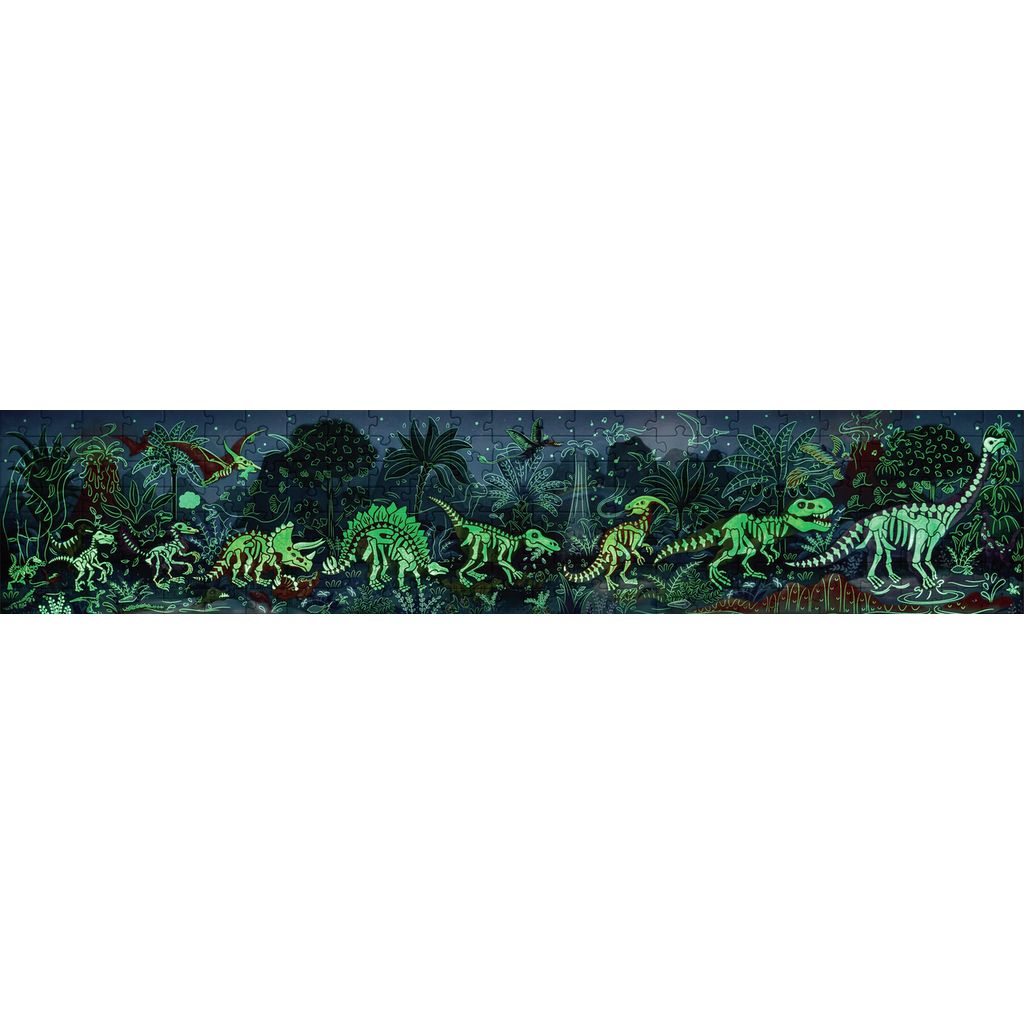 Rompecabezas de dinosaurios/ glow in the dark