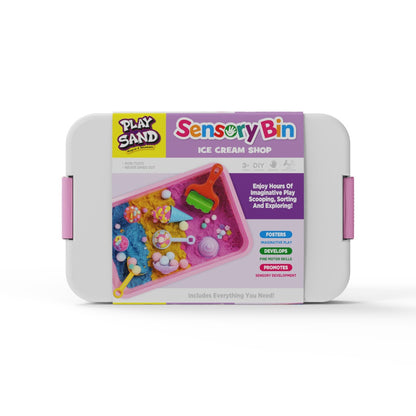 Sensory bin ice cream shop