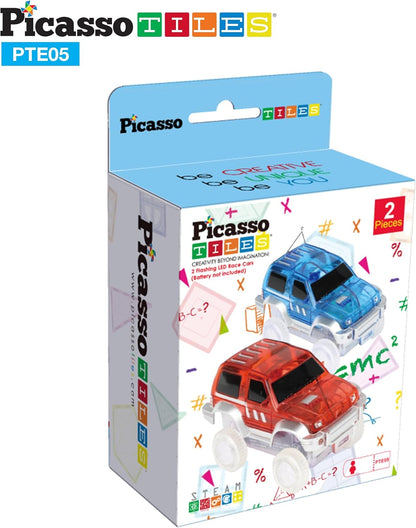 Set de 2 Carros Adicionales para Pista de Carros Picasso Tiles