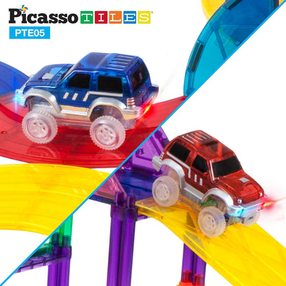 Set de 2 Carros Adicionales para Pista de Carros Picasso Tiles