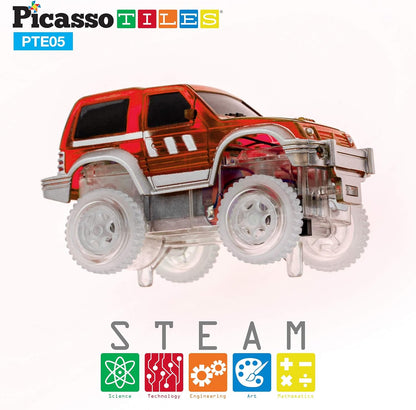 Set de 2 Carros Adicionales para Pista de Carros Picasso Tiles