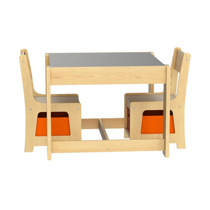 Set de mesa y sillas con almacenamiento