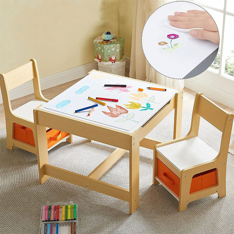 Set de mesa y sillas con almacenamiento