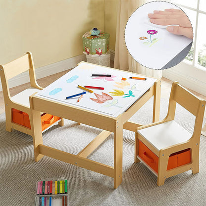 Set de mesa y sillas con almacenamiento