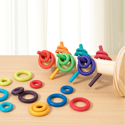 Árbol de anillos Montessori