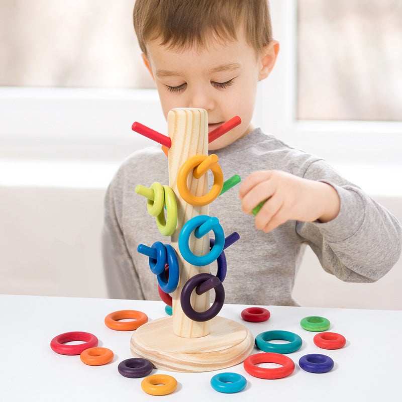 Árbol de anillos Montessori