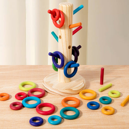 Árbol de anillos Montessori