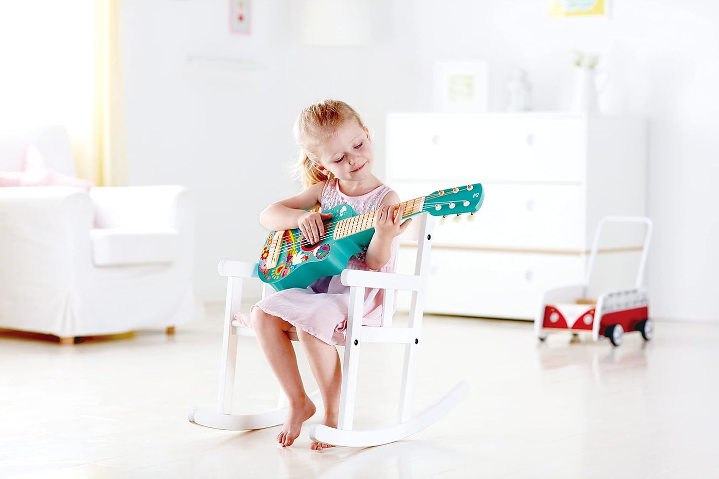 Hape Flower Power First - Guitarra Músical para niños