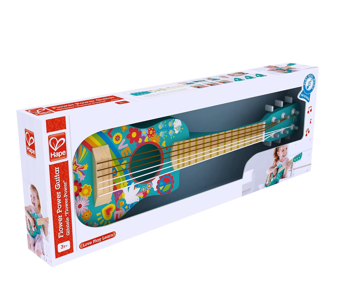 Hape Flower Power First - Guitarra Músical para niños