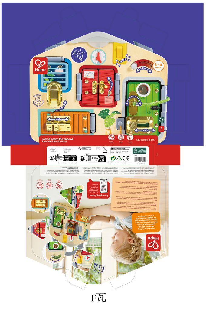 Lock and learn playboard