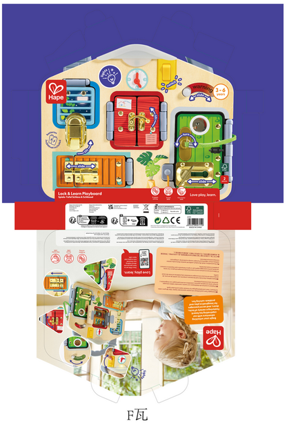 Lock and learn playboard