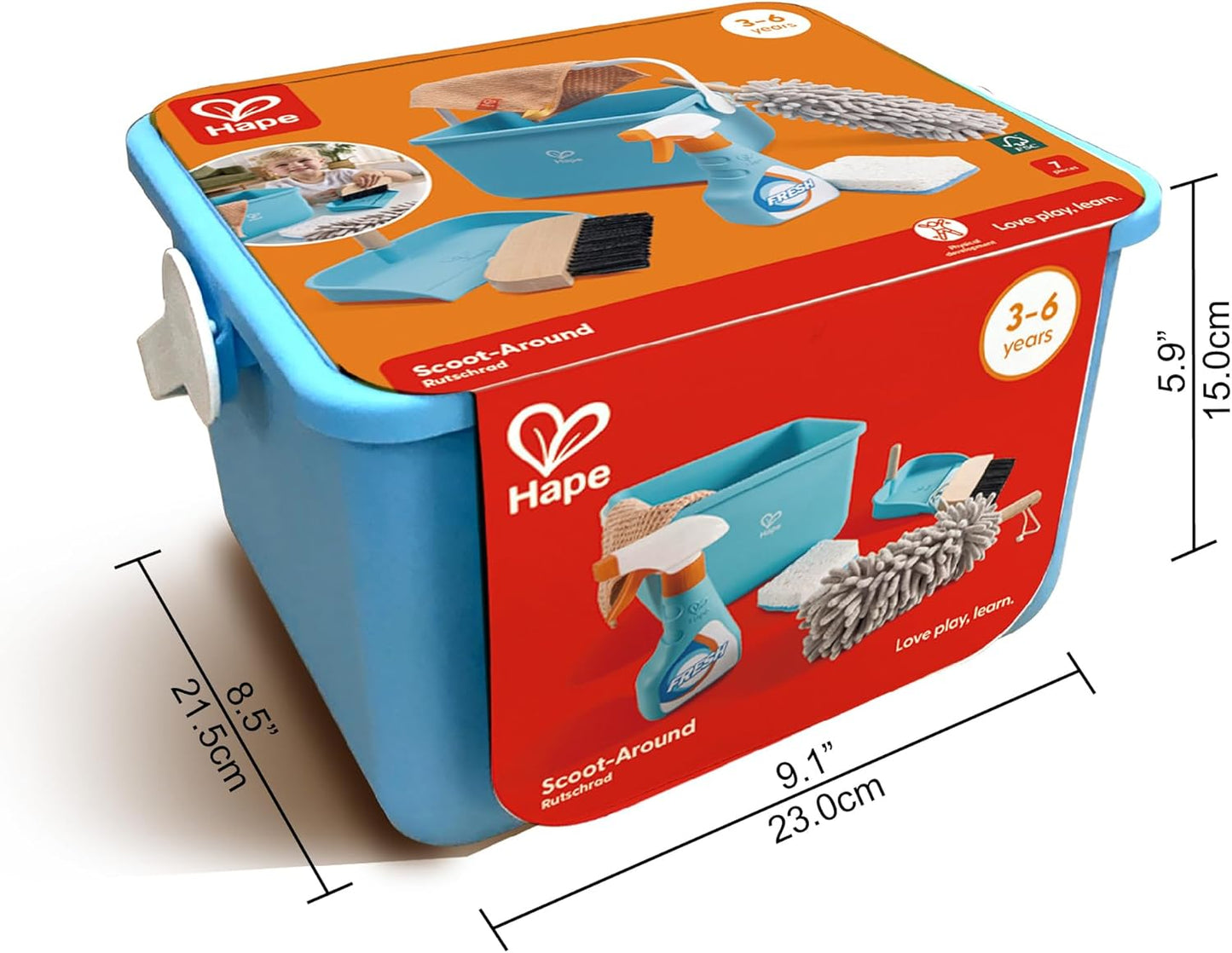 Bucket cleaning set