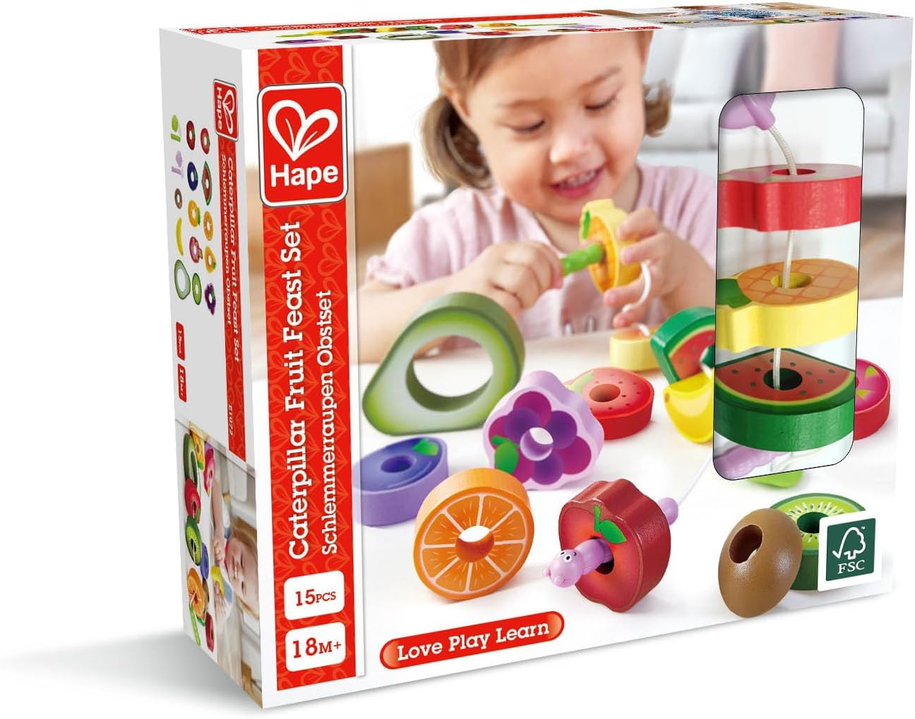 Juego de enhebrar frutas
