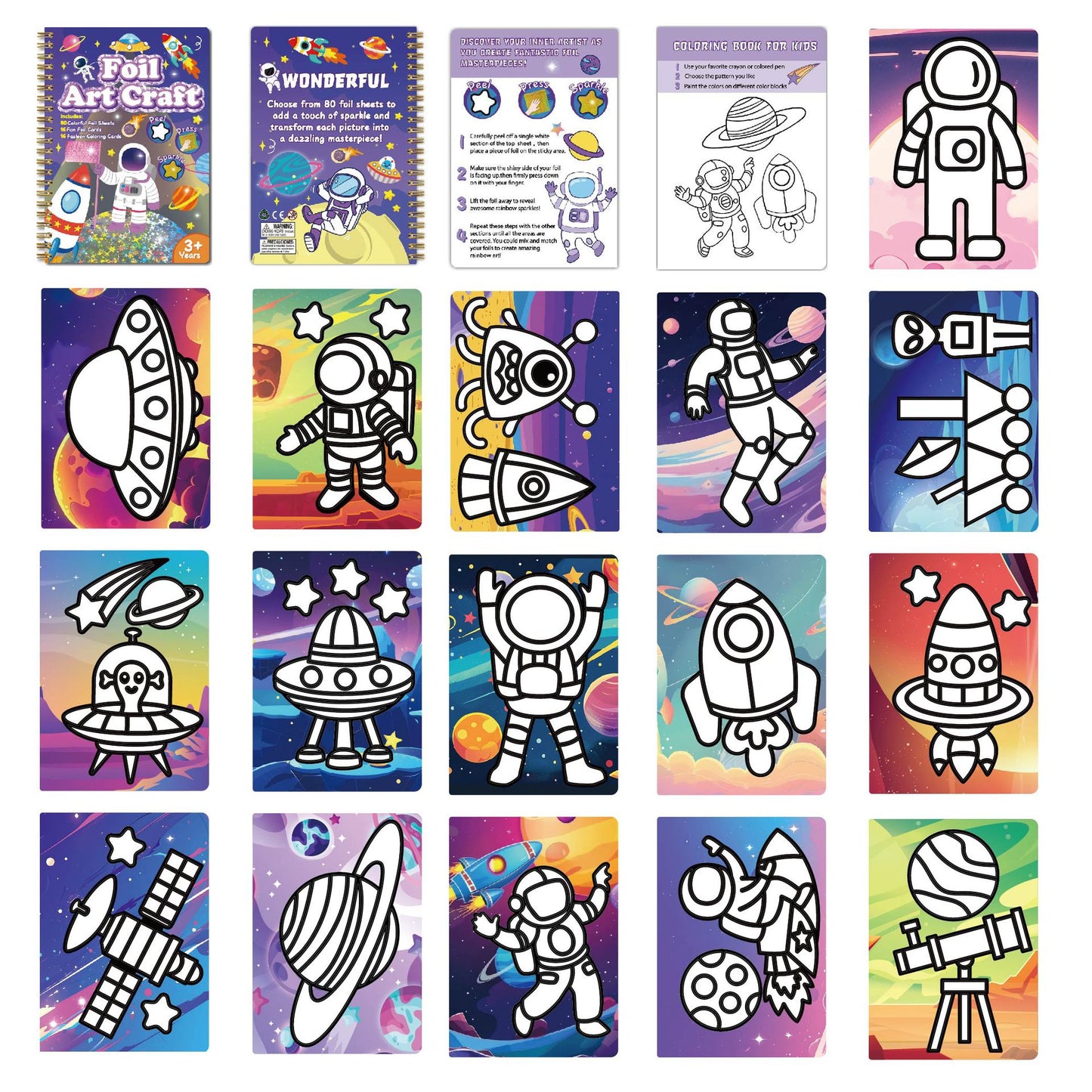 Foil art book