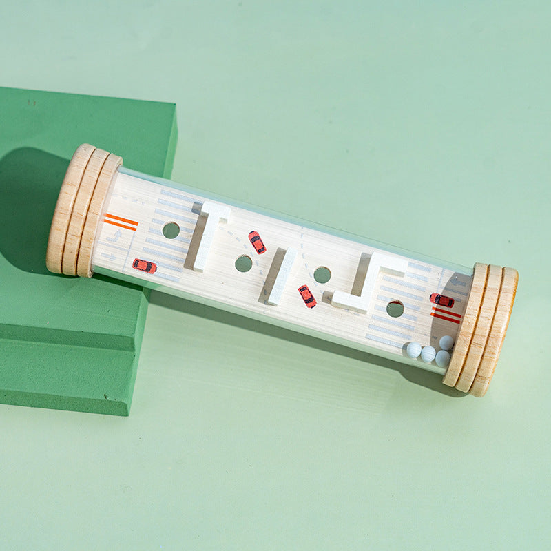 Rolling ball maze game