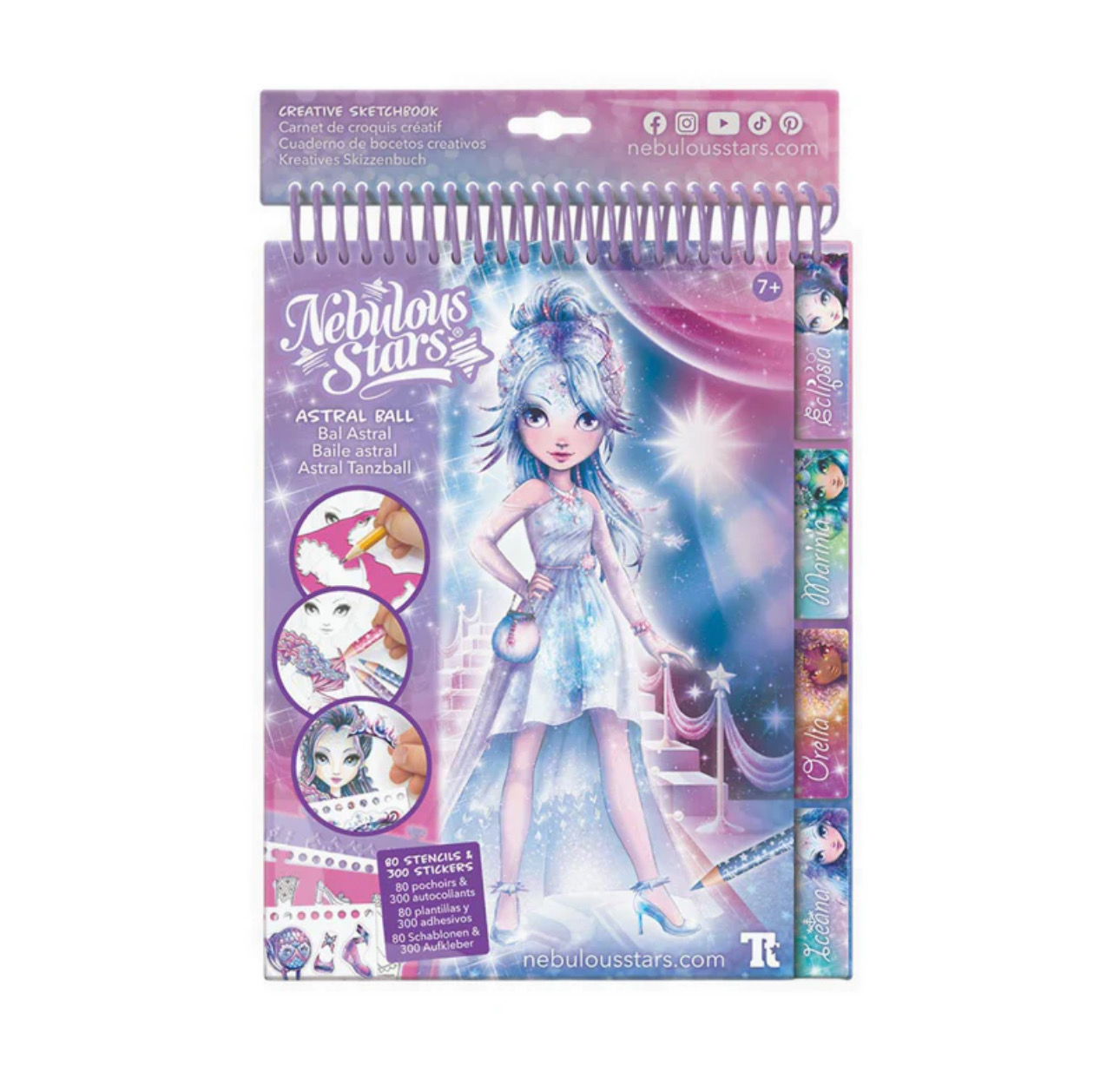Fashion sketchbook Nebulous Stars