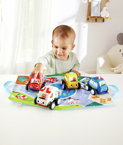 Set de Coches de Peluche / pull back