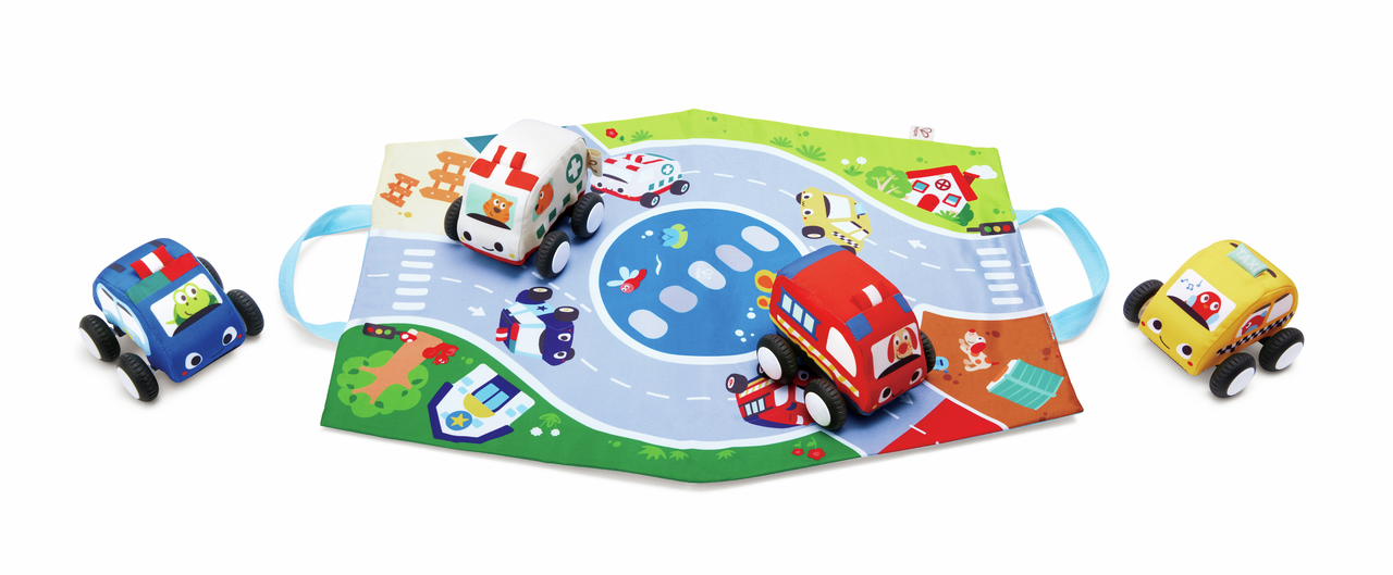 Set de Coches de Peluche / pull back