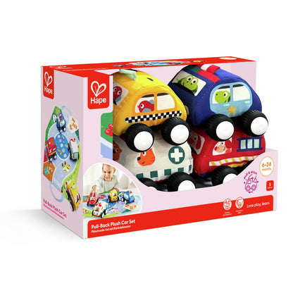 Set de Coches de Peluche / pull back