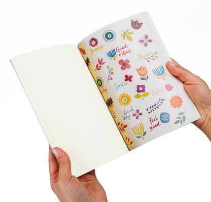 Sticker book flowers