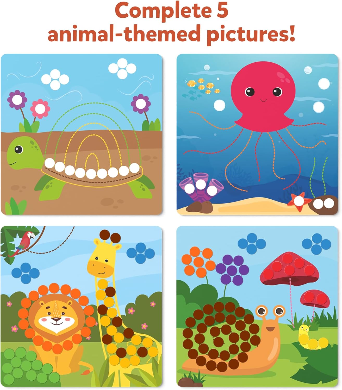 Skillmatics - Dot It con imanes animales