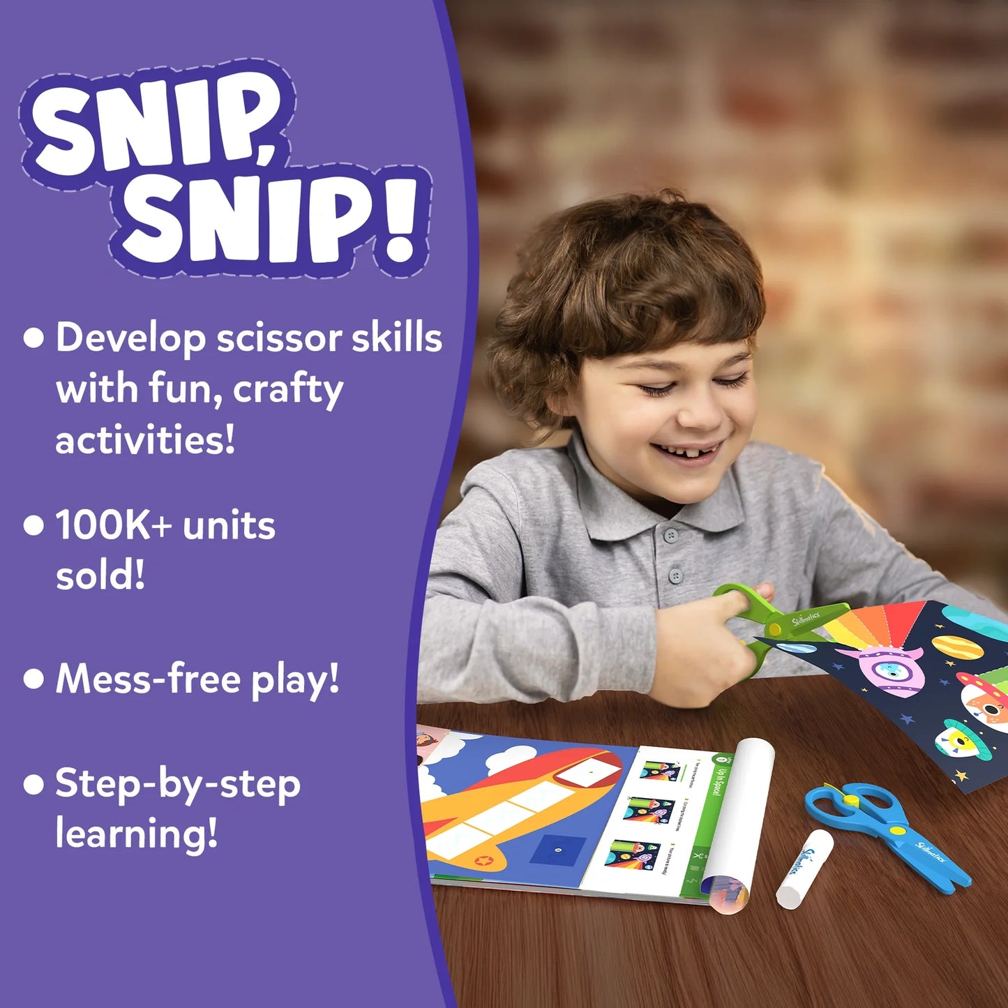 Snip snip/ develop scissor skills