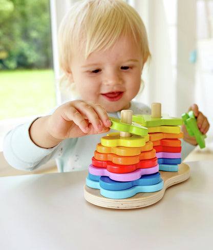 Double rainbow stacker